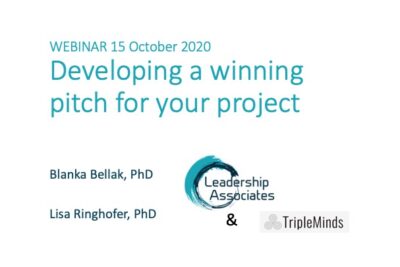 Developing a Winning Pitch for Your Project (Presentation)