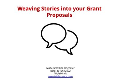 Weaving stories into your grant proposals (Presentation)